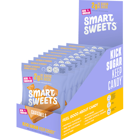 Naturally Flavoured, Low Sugar Caramels (box)